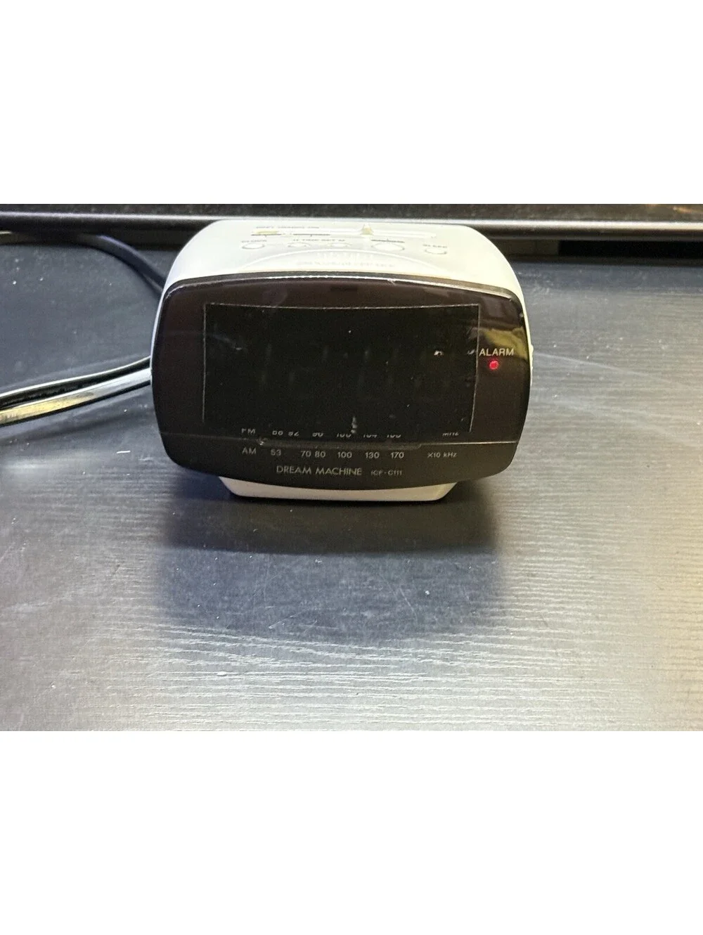 Vintage Sony Dream Machine ICF-C111 AM/FM Alarm Clock Radio White Tested